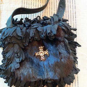 Phoebe and Josephine mink handbag